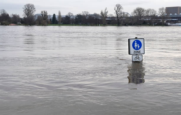 istock Flooded pedestrian zone in Cologne, Germany 1300793597
