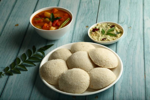 istock Plate of delicious idly,idaly, idlli. 1300802617