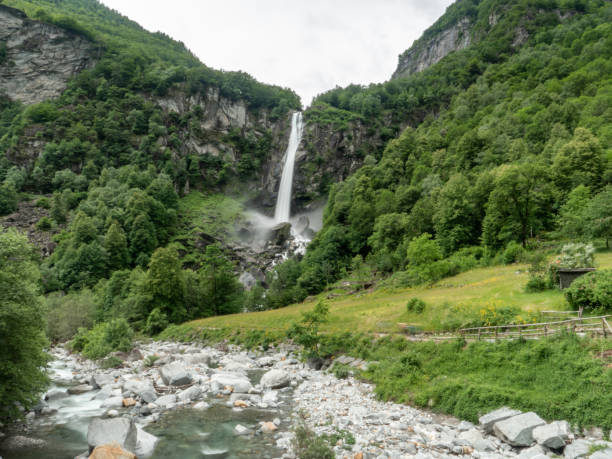 istock Gorgeous waterfall in Summer surrounded by lush green 1300803703