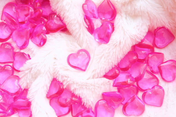 istock crystal hearts on white fluffy plaid 1300804110