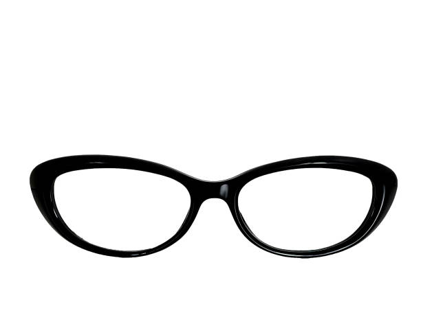 istock Pair of eyeglass frames isolated on a plain white background 1300804177