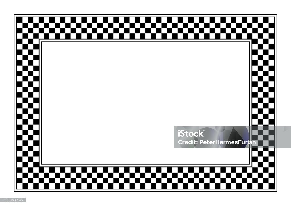 Checkered Pattern Rectange Checkerboard Pattern Rectangle Frame Checkered Pattern Frame Stock ...