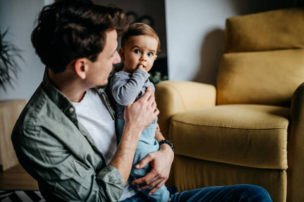 istock Father and his baby boy 1300815291
