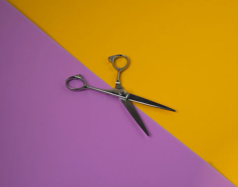 barber scissors. studio shoot. graphic symbol scissors and combs
