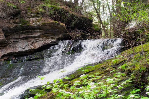 deans ravine waterfall falls village connecticut