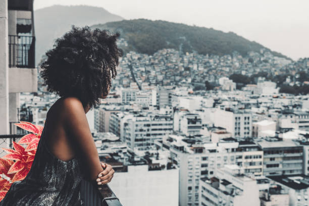 istock A svelte latin girl on the balcony 1300834182