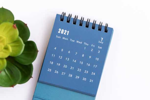 July 2021 desk calendar