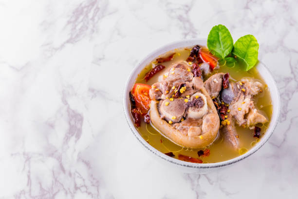 istock Spicy soup with pork leg 1300837079