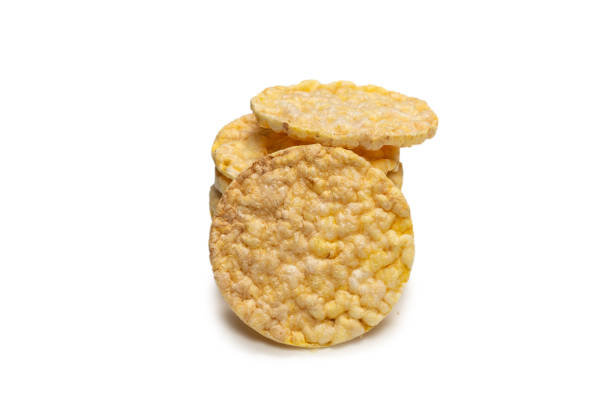 istock Rice wafer isolated on white background. 1300839444