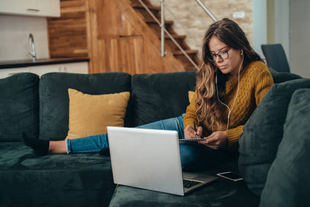 istock Handling her business from home 1300840104