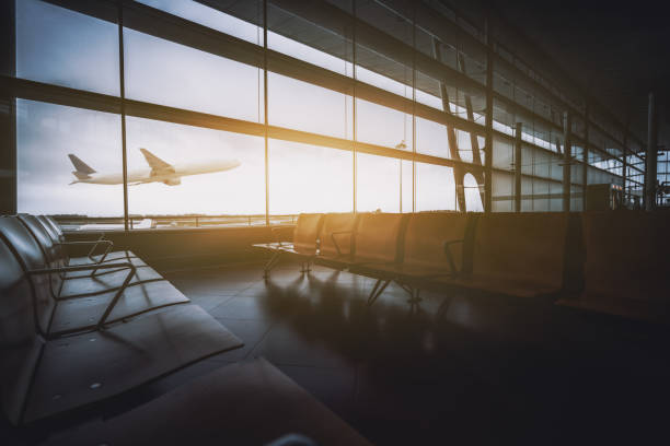 istock Empty waiting hall of the airport 1300841416