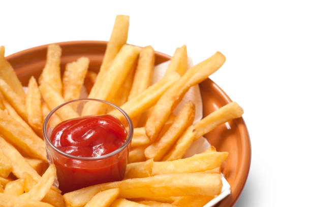istock French fries isolated on white background 1300845678