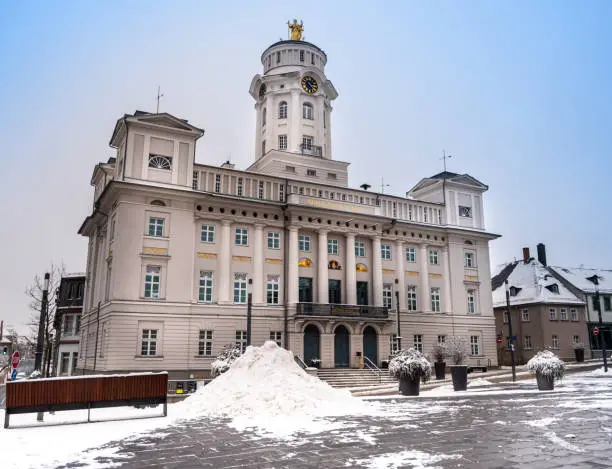 Photo of Town hall of Zeulenroda-Triebes in winter