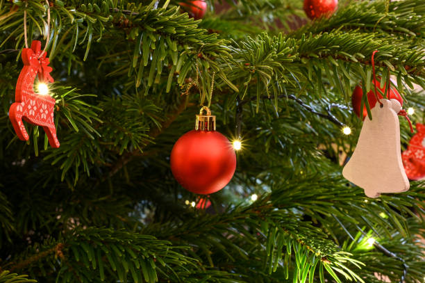 Free Stock Photo of Close Up of a Christmas Tree With Ornaments ...