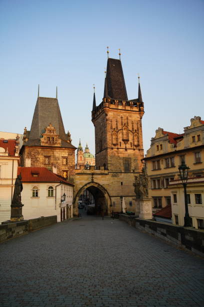 istock Bridge Tower of Charles Bridge, Prague, Mala Strana Side 1300853228