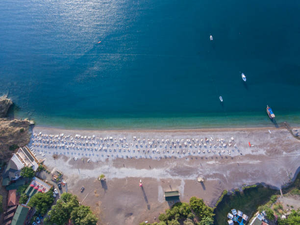 istock Aerial view of Amazing Adrasan Beach in Antalya. 1300859607