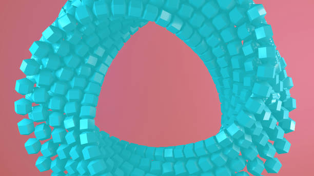 istock 3D illustration composed of spheres 1300862417