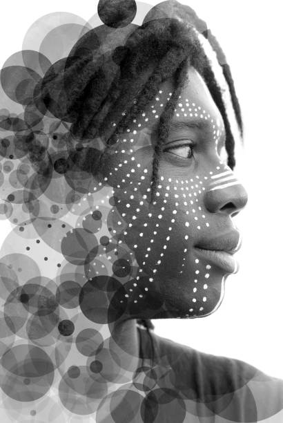 istock A black and white profile portrait 1300862870