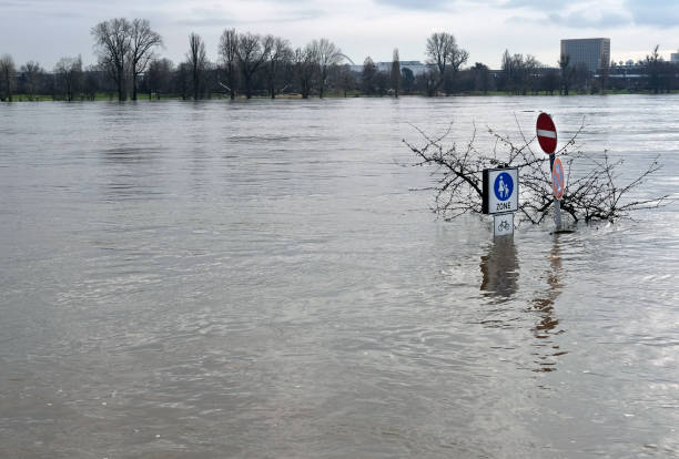 istock Flooded pedestrian zone in Cologne, Germany 1300863239