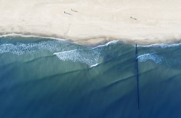 Aerial view on coast of Baltic Sea Aerial view on coast of Baltic Sea baltic sea stock pictures, royalty-free photos & images