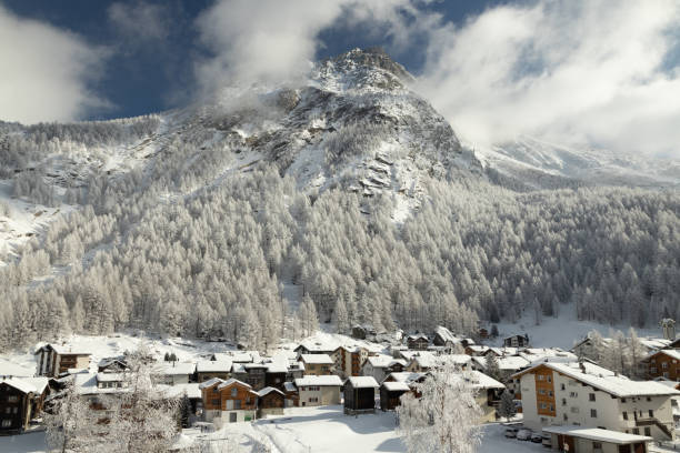 istock A Swiss village in Winter 1300871157