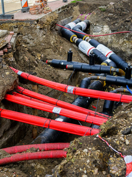 istock replacement of city underground communication cables and heating system pipes 1300871910