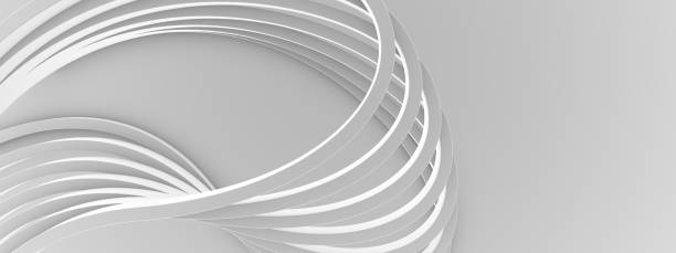 istock White architecture geometric background. Modern building technology wallpaper. Art Industrial graphic design. Abstract monochrome interior. 1300872477