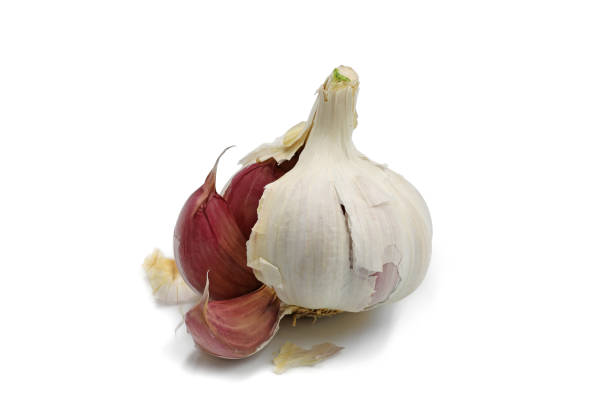 istock fresh garlic isolated isolated on white background 1300873381