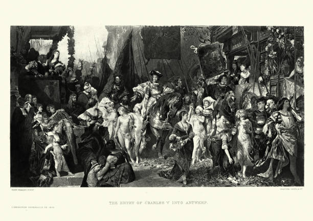 istock Entry of Charles V into Antwerp after Hans Makart 1300879681