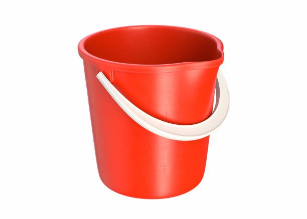 istock 3D render of red Toy Bucket isolated on white 1300882336