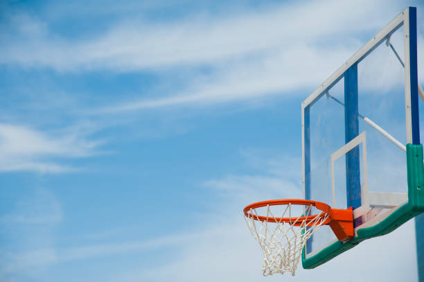 istock Basketball board over the sky 1300883457