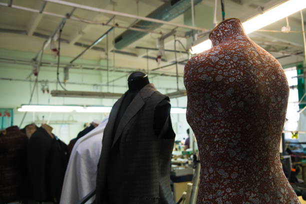 istock Garment factory. The process of tailoring 1300884441