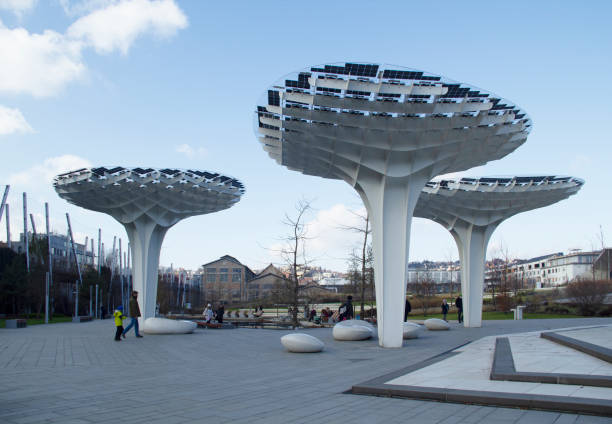 People Walking in Millenaris Public Park in Budapest City Buda Side in January 2021