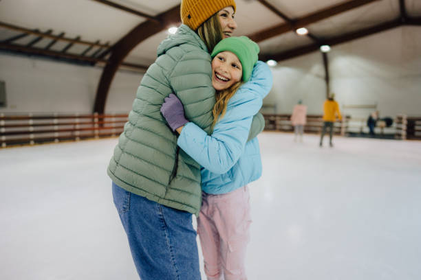 istock Learning how to ice-skate with my mom 1300886836