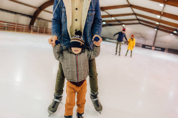 istock Learning how to ice-skate with my dad 1300887159