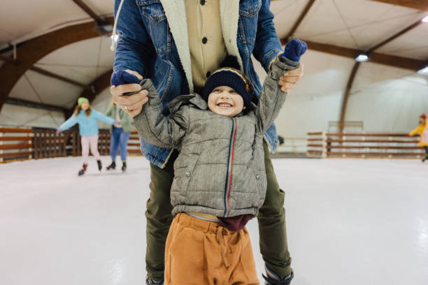 istock Learning how to ice-skate with my dad 1300887554