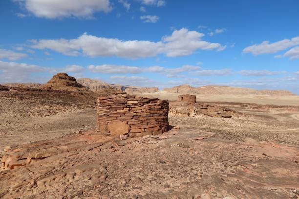 istock Old stone made Nawamis structures in Sinai in Egypt 1300888277