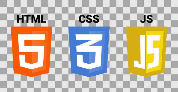 HTML5 CSS3 and JavaScript program icons on transparent background. HTML5 CSS3 and JavaScript program icons on transparent background.Stock-Vector cascading style sheets stock illustrations