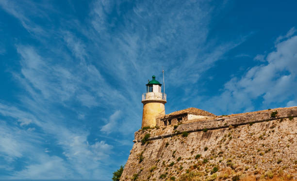 istock Lighthouse on Greek Fortress 1300889696