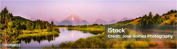 Oxbow Bend Grand Teton National Park Wyoming Usa Summertime Stock Photo - Download Image Now