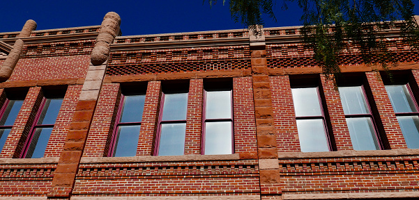Old fashioned brick exteriors