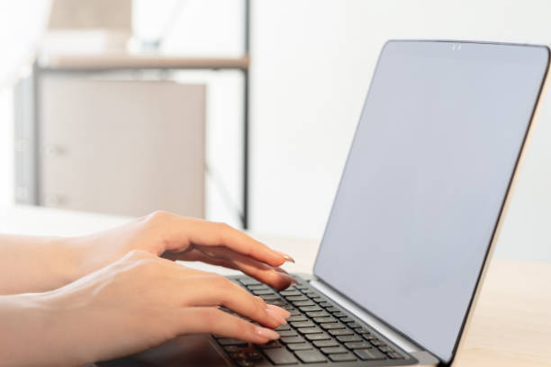 istock working laptop corporate chat remote job 1300906040