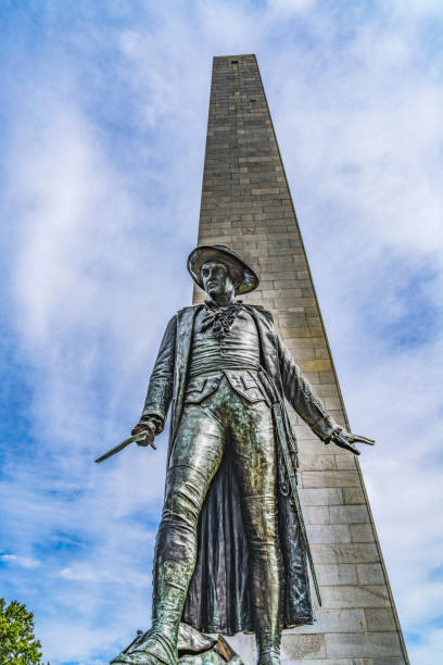 istock Prescott Statue Bunker Hill Monument Boston Massachusetts 1300906936
