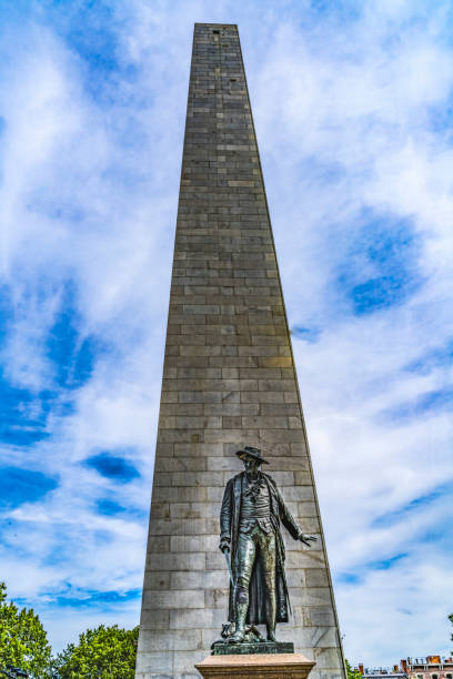 istock Prescott Statue Bunker Hill Monument Boston Massachusetts 1300907014