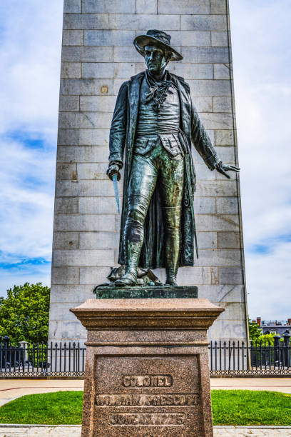 istock Prescott Statue Bunker Hill Monument Boston Massachusetts 1300907123