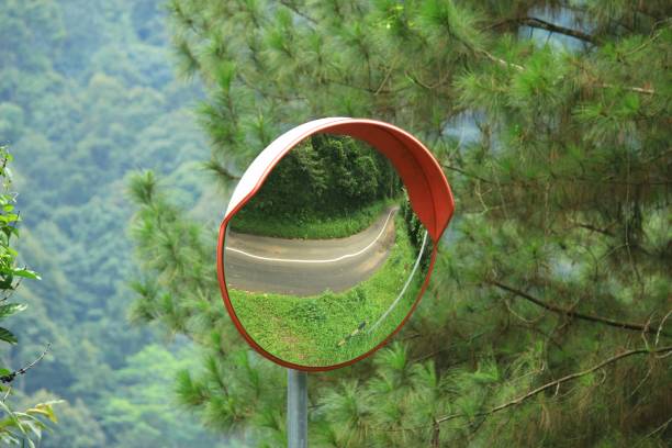 istock glass mirrors for warning signs on the highway 1300923816