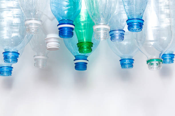 istock Various plastic bottles await dispatch for recycling. No plastic concept with copy space 1300927811