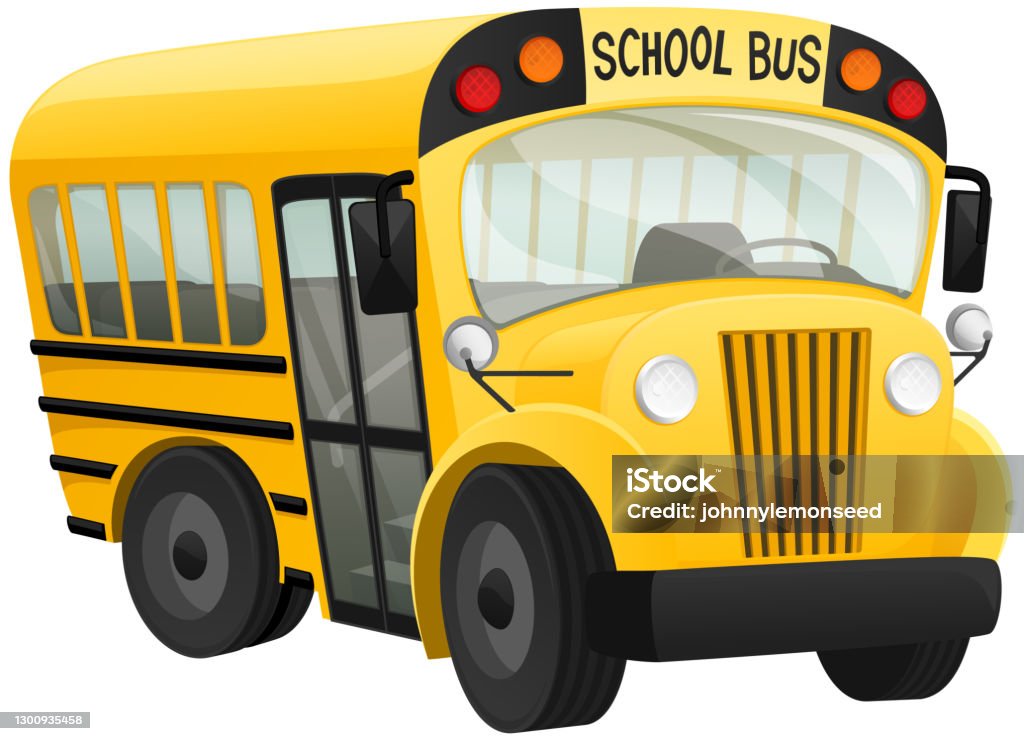 Cartoon School Bus Stock Illustration - Download Image Now - School Bus, Bus,  No People - iStock