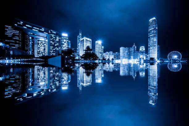 istock Commercial building in Central district, Hong Kong 1300935648