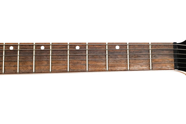 istock Vulture of guitar and strings, isolated on white background 1300944045